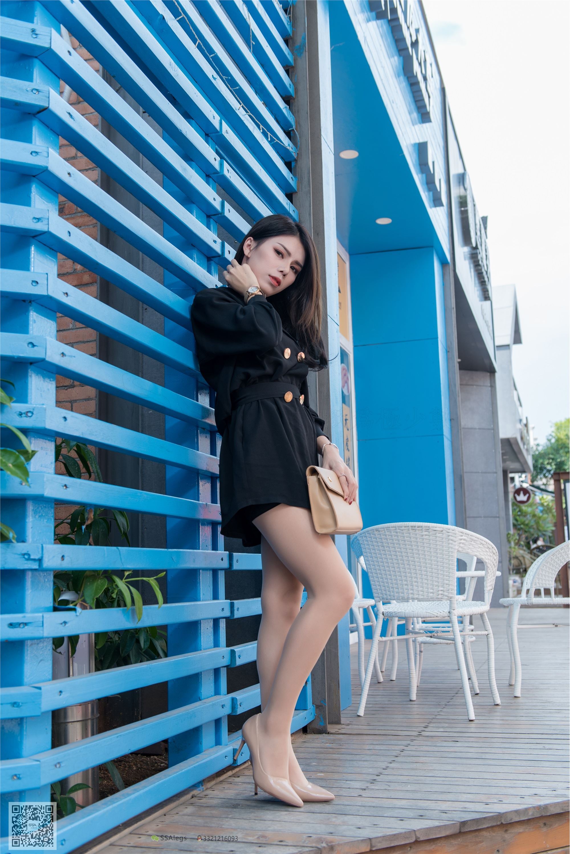 SSA丝社 NO.024 芷沫 高冷混血女王芷沫肉丝街拍